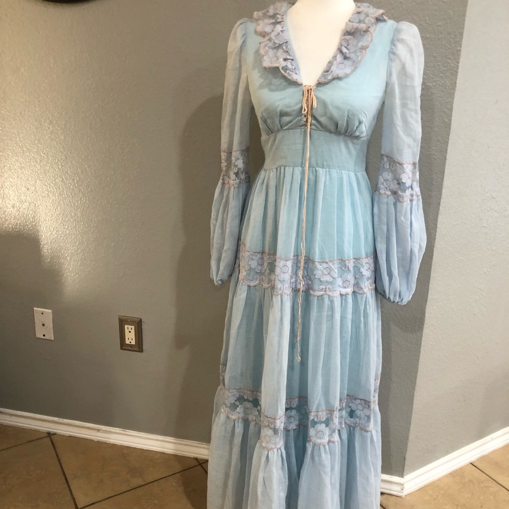 Vintage Gunne Sax By Jessica Maxi Dress Sz Small
